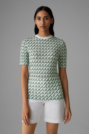 BOGNER Alene Shirt Grün Weiß | JA3047592