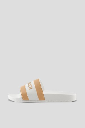 BOGNER Belize Slides Weiß Beige | SB6084319