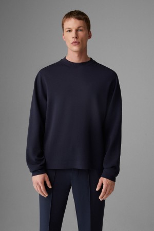 BOGNER Boris Sweatshirt Navy Blau | OE2950863