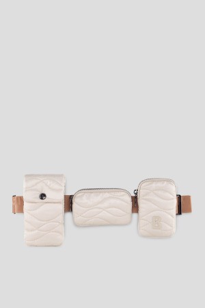 BOGNER Enja Bavarian Wolle Multipocket Belt Bag Weiß | BX0219485