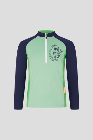 BOGNER Ike Kids Long-sleeve Top Grün Navy Blau | LE6701384