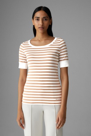BOGNER Jackie T-shirt Beige | CO9654831