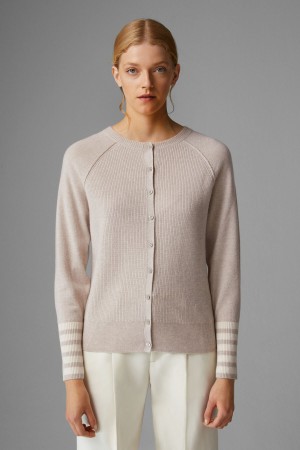 BOGNER Jolli Knit Jacket Beige | LF7458912