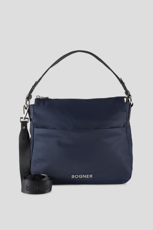 BOGNER Klosters Isalie Hobo Bag Navy Blau | TA6752310