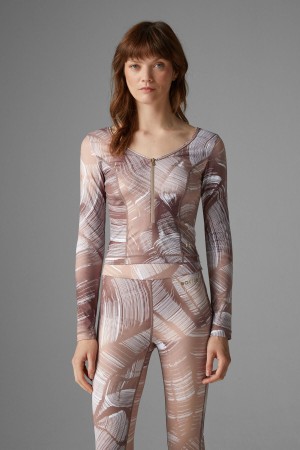 BOGNER Kristy Long-sleeve Top Braun Beige | RT8042351