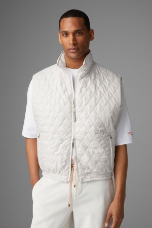 BOGNER Pride Gesteppt Waistcoat Off-white | US3184520