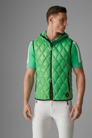 BOGNER Sport Ares Laufschuhe Down Waistcoat Grün | QY7123986