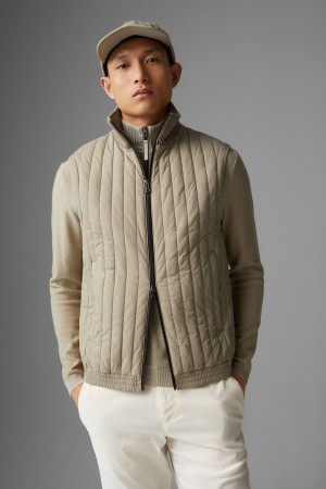 BOGNER Tony Gesteppt Waistcoat Beige | PB4593760
