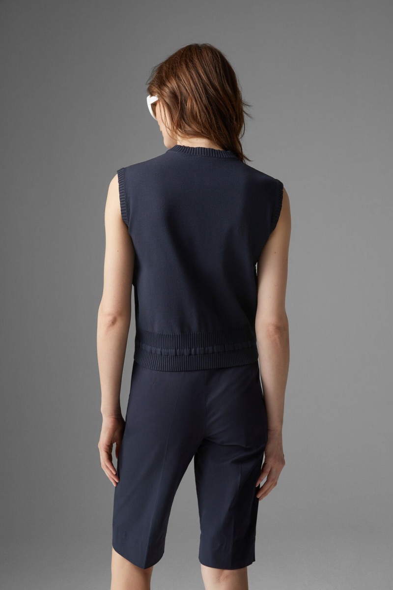 BOGNER Allisa Down Gestrickt Gilet Navy Blau | HN2907635