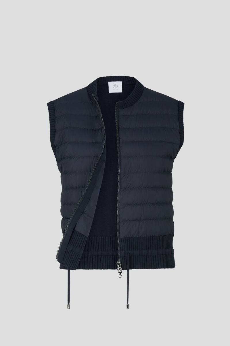 BOGNER Allisa Down Gestrickt Gilet Navy Blau | HN2907635