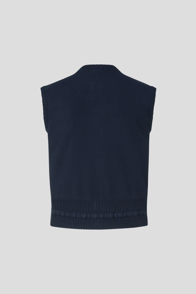 BOGNER Allisa Down Gestrickt Gilet Navy Blau | HN2907635
