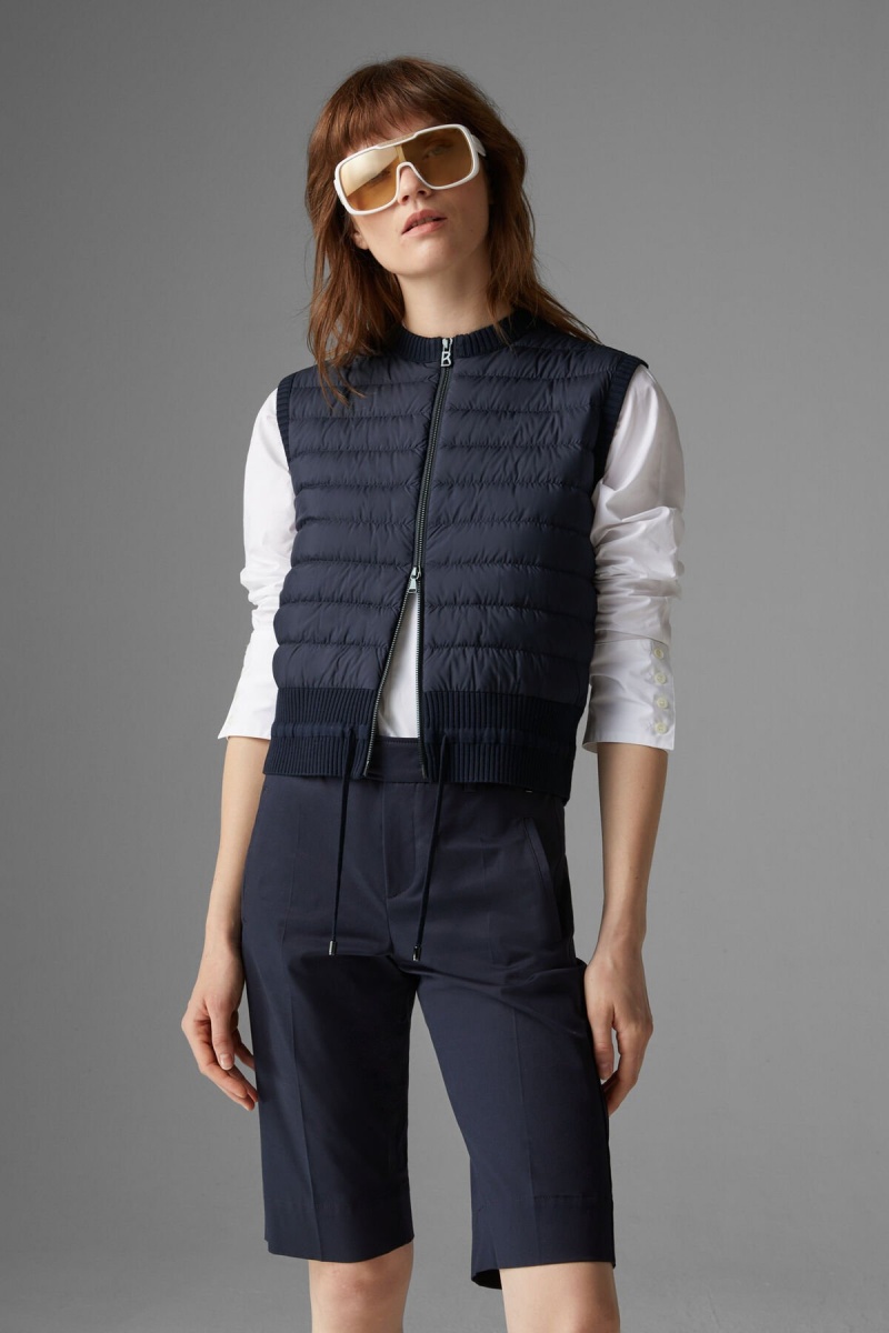 BOGNER Allisa Down Gestrickt Gilet Navy Blau | HN2907635