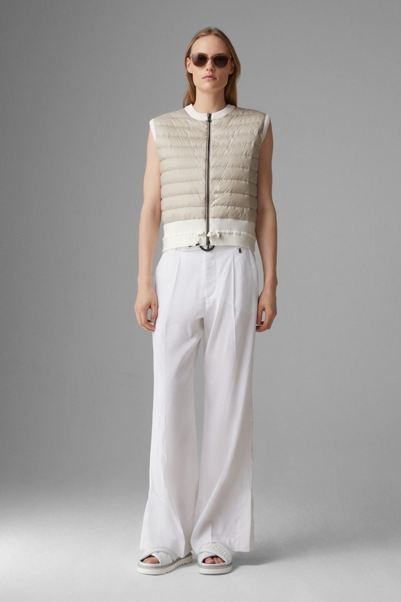 BOGNER Allisa Down Gestrickt Gilet Sand | UY6579182