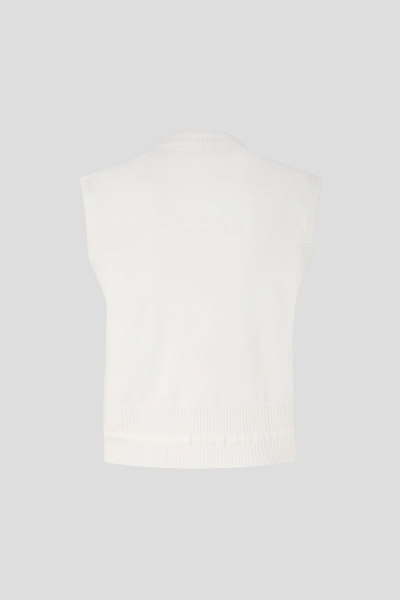 BOGNER Allisa Down Gestrickt Gilet Sand | UY6579182