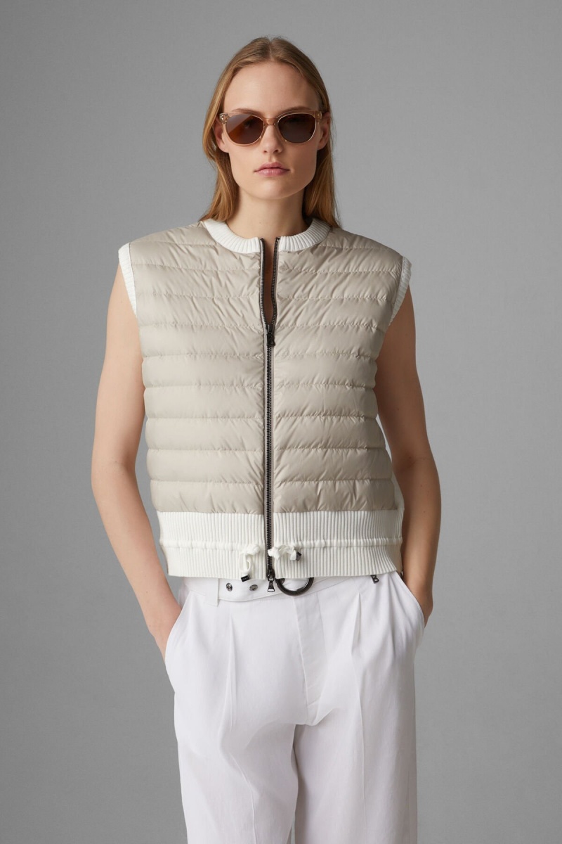 BOGNER Allisa Down Gestrickt Gilet Sand | UY6579182