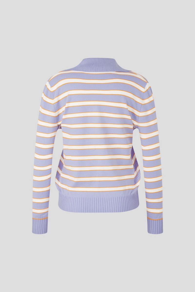BOGNER Alma Gestrickt Pullover Lilac / Off-white | LX5926874
