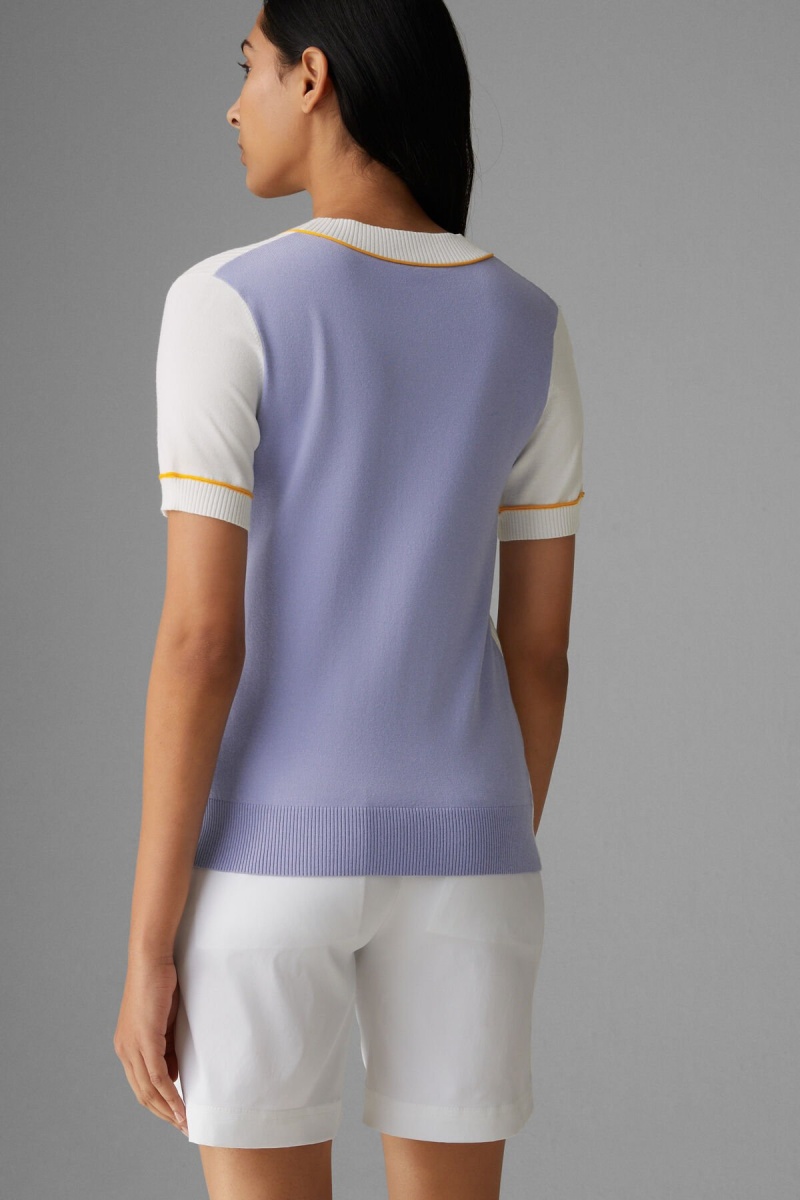 BOGNER Amber Gestrickt Top Off-white / Lilac | ML3096154