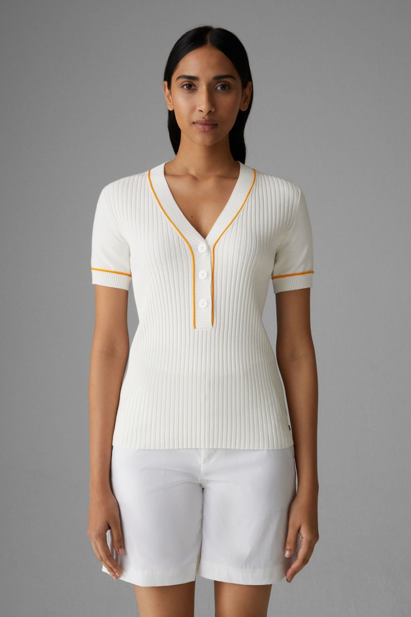 BOGNER Amber Gestrickt Top Off-white / Lilac | ML3096154
