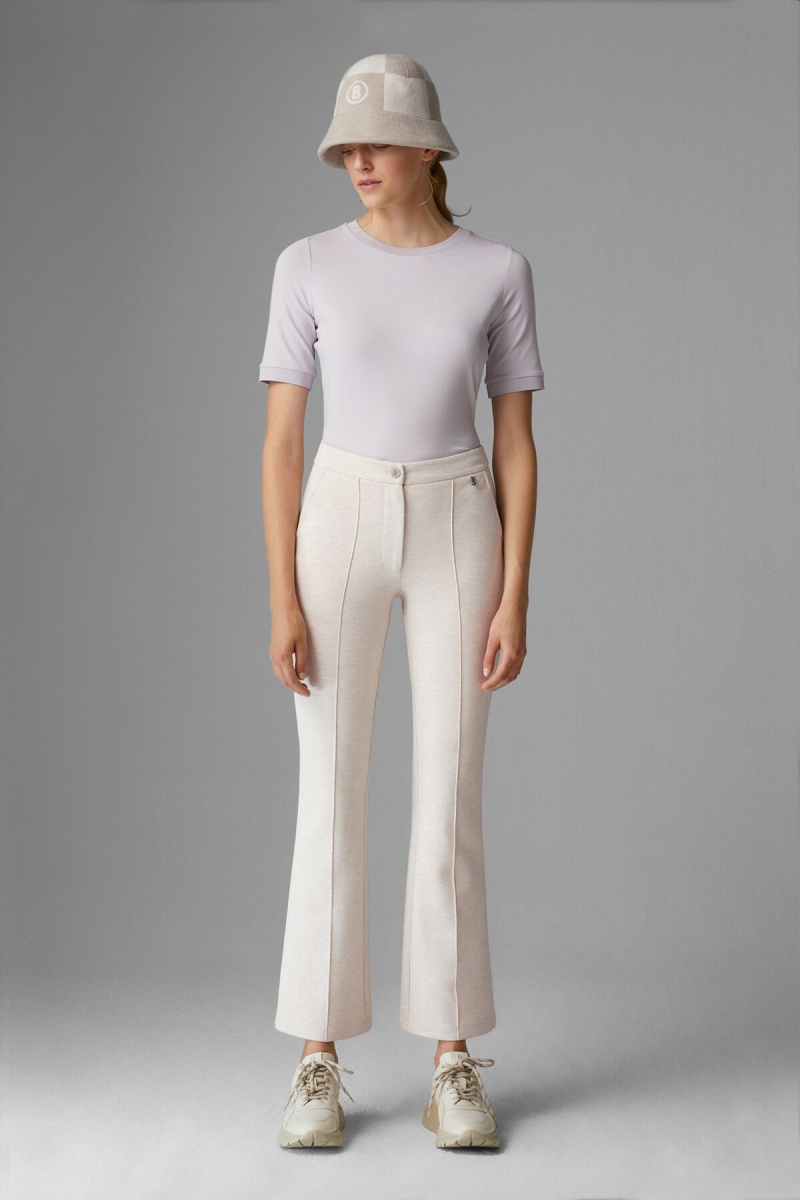 BOGNER April Tracksuit Pants Off-white melange | OI8125396