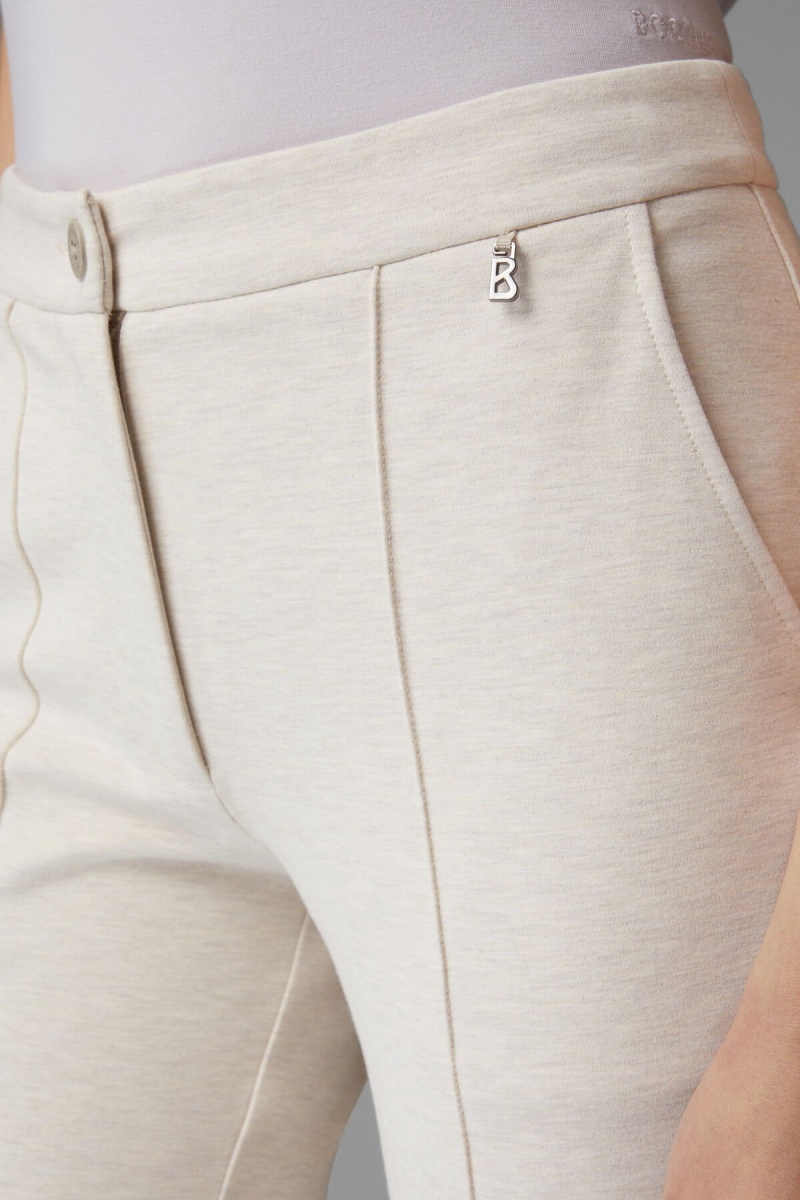 BOGNER April Tracksuit Pants Off-white melange | AY1634928
