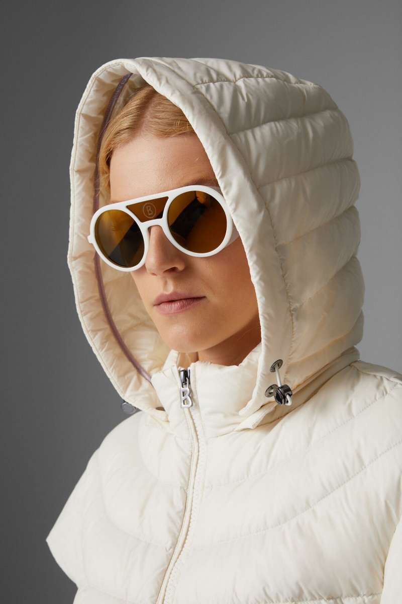 BOGNER Betty Laufschuhe Down Gilet Off-white | VZ4612938