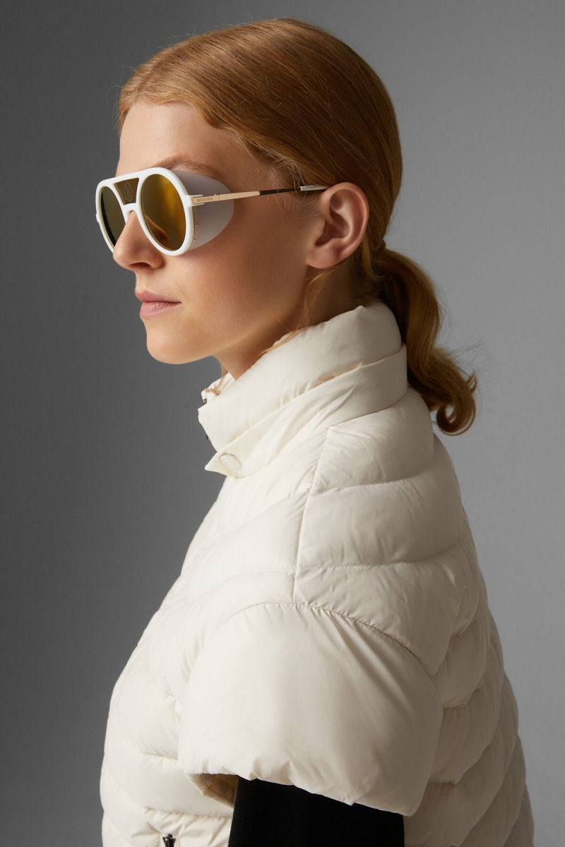 BOGNER Betty Laufschuhe Down Gilet Off-white | VZ4612938