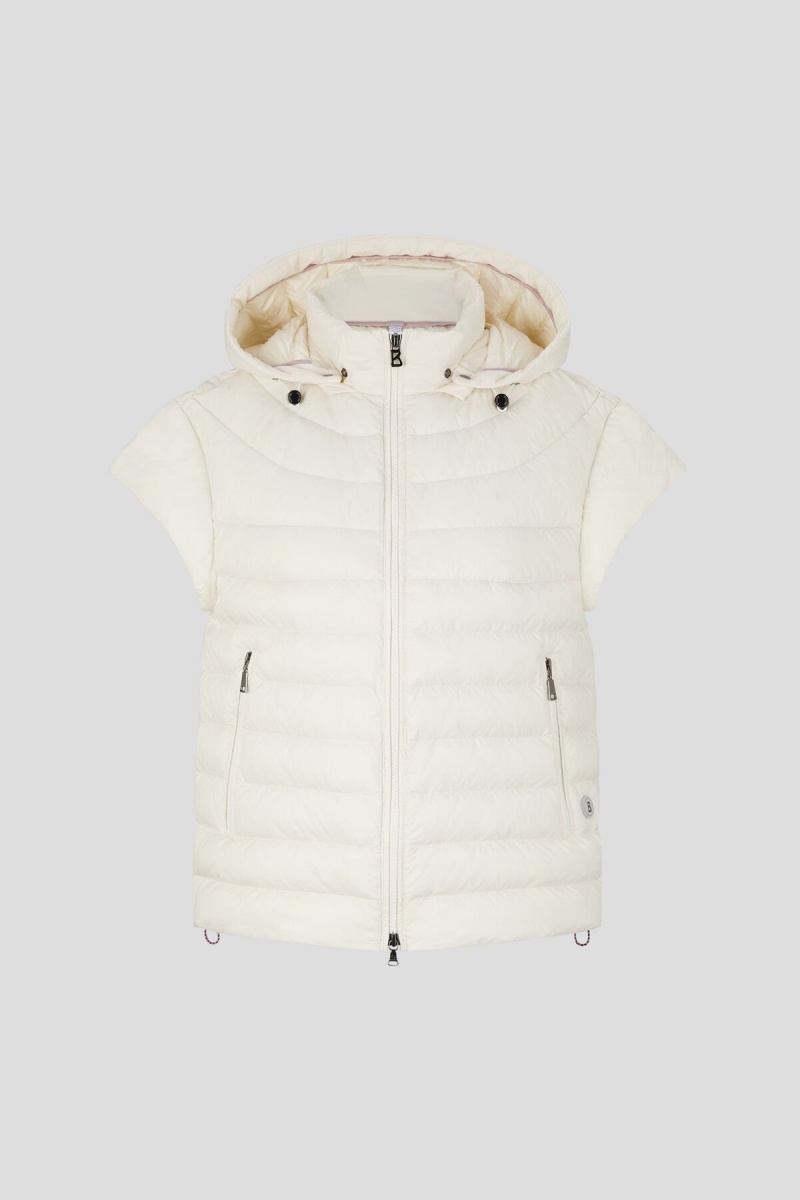 BOGNER Betty Laufschuhe Down Gilet Off-white | VZ4612938