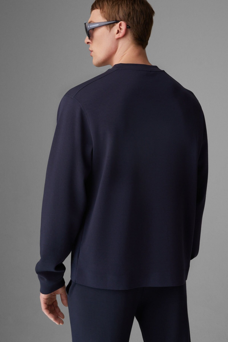 BOGNER Boris Sweatshirt Navy Blau | OE2950863