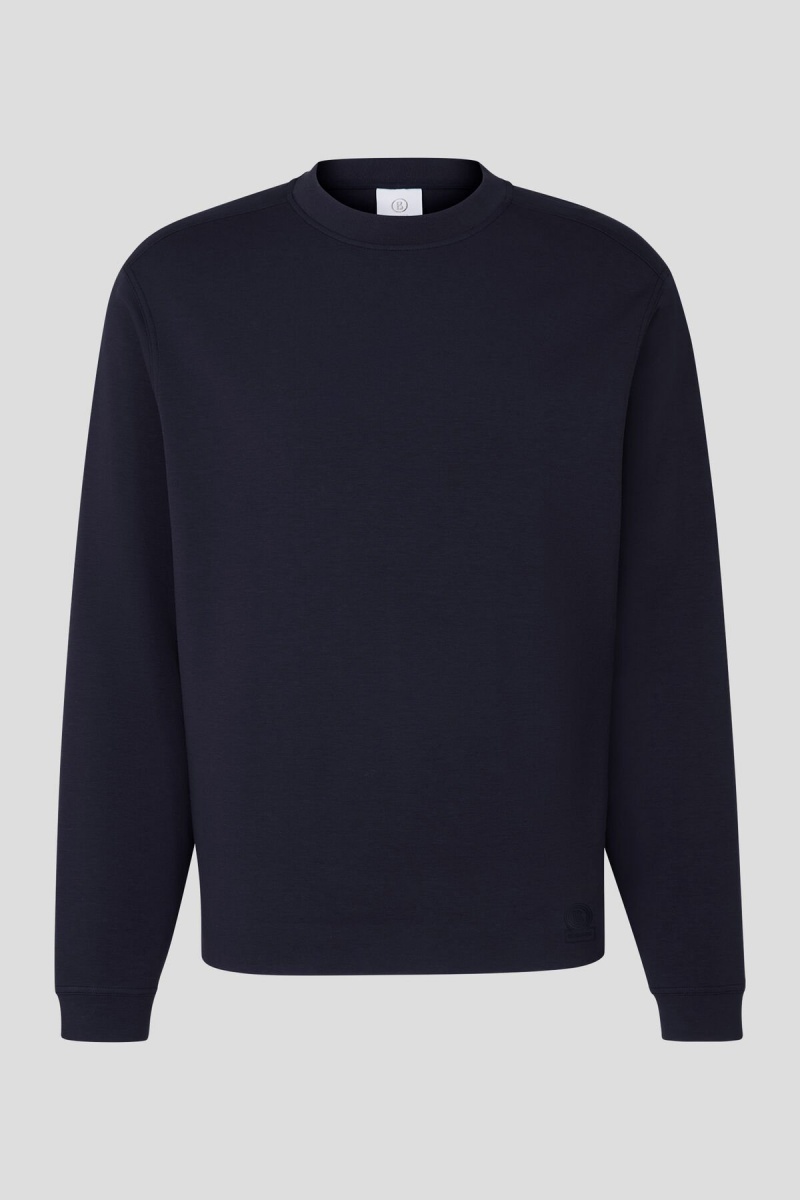 BOGNER Boris Sweatshirt Navy Blau | OE2950863
