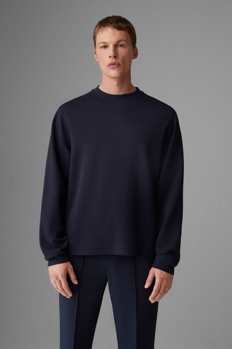 BOGNER Boris Sweatshirt Navy Blau | OE2950863