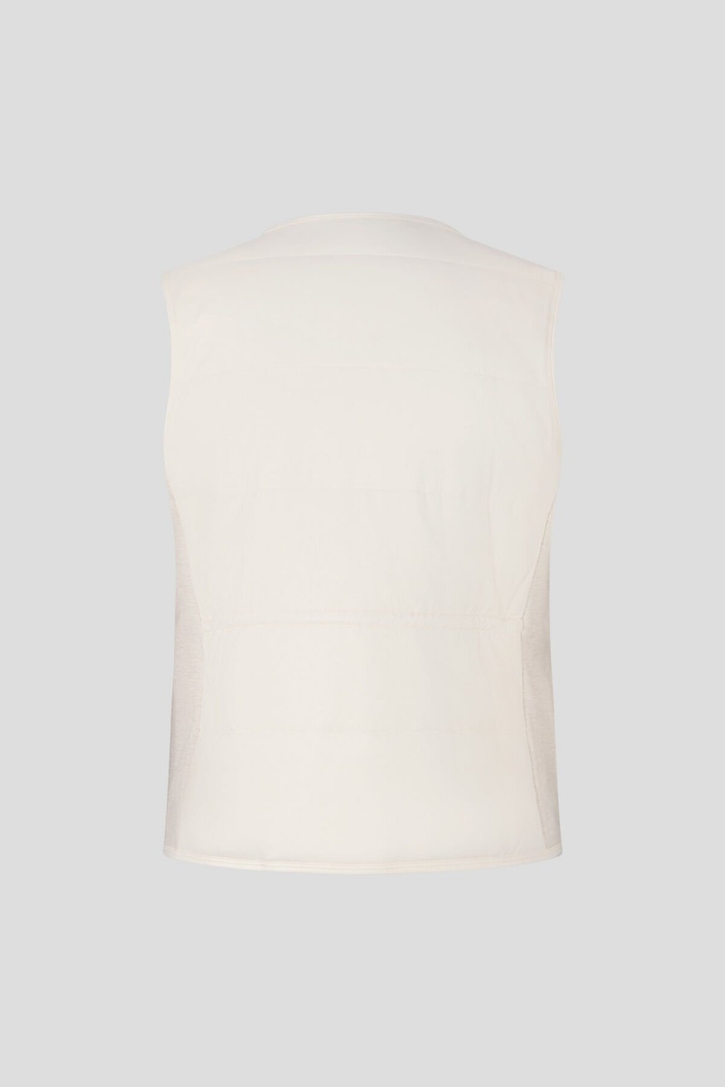 BOGNER Dahlia Gesteppt Gilet Off-white | AJ4752869