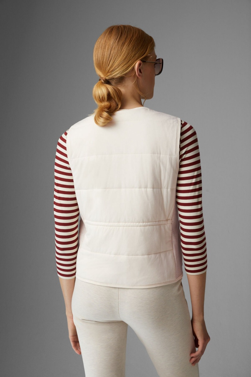 BOGNER Dahlia Gesteppt Gilet Off-white | RK9415062