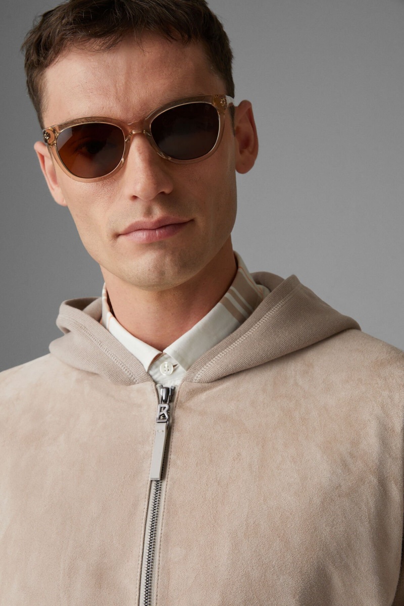 BOGNER Diego Knit Jacket Beige | HR8276405