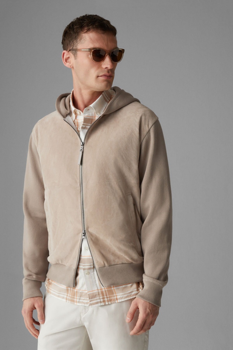 BOGNER Diego Knit Jacket Beige | HR8276405