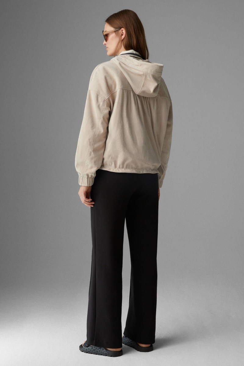 BOGNER Emma Wildleder Blouson Sand | GW7384596