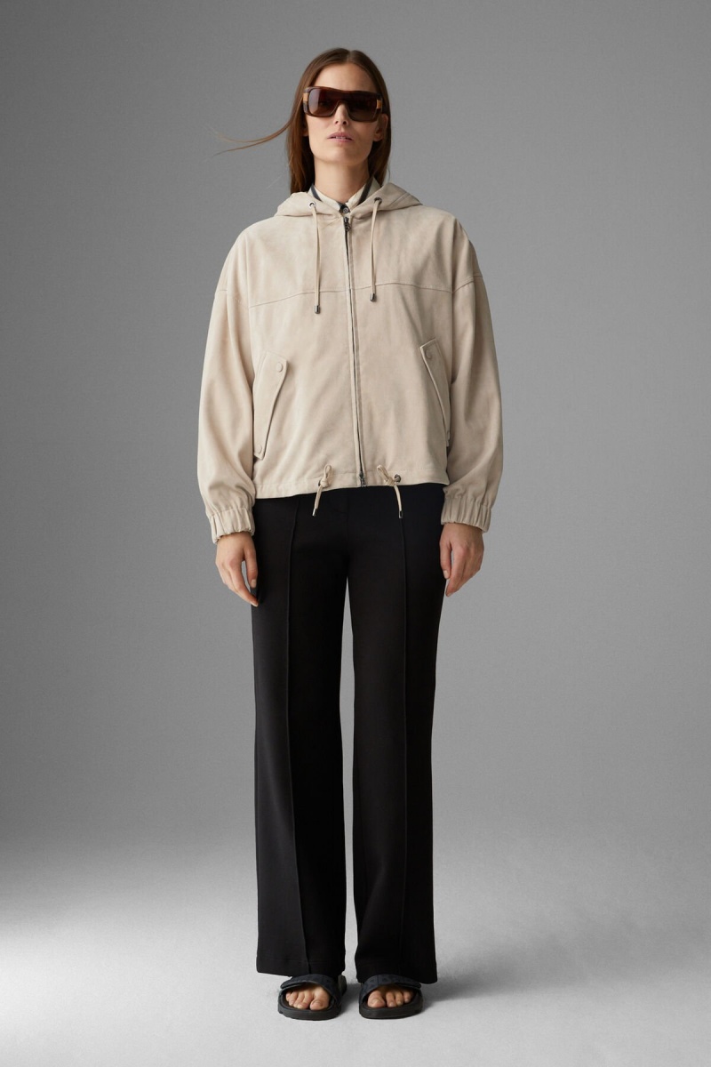BOGNER Emma Wildleder Blouson Sand | GW7384596