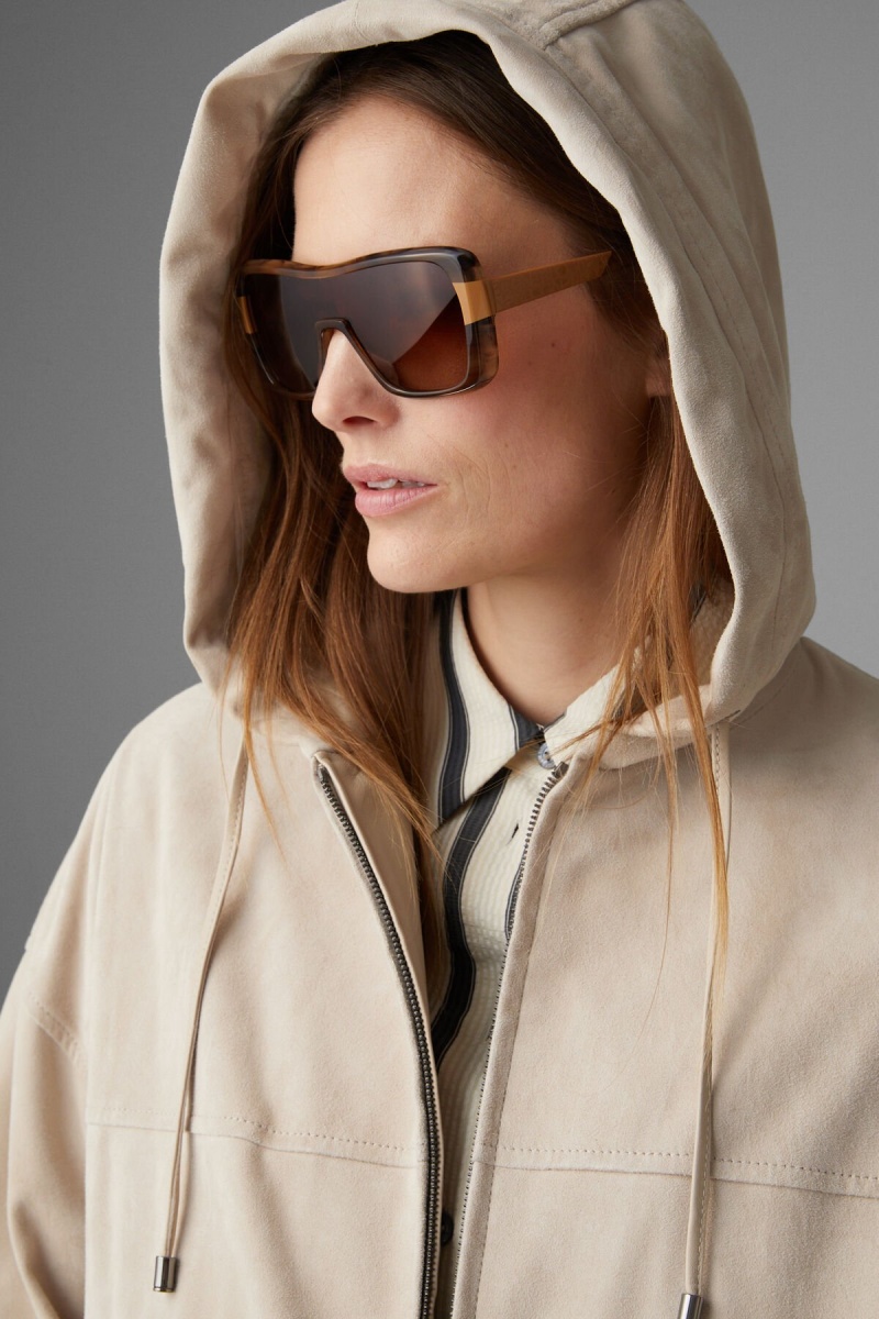 BOGNER Emma Wildleder Blouson Sand | GW7384596