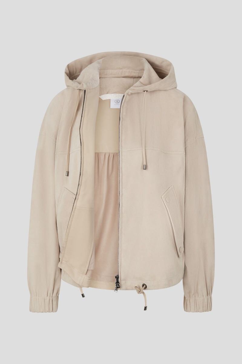 BOGNER Emma Wildleder Blouson Sand | GW7384596