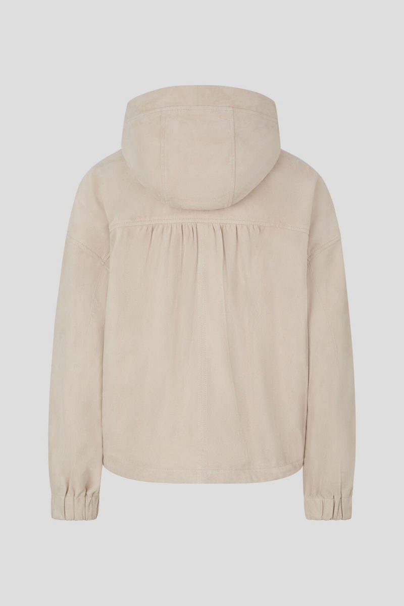 BOGNER Emma Wildleder Blouson Sand | GW7384596