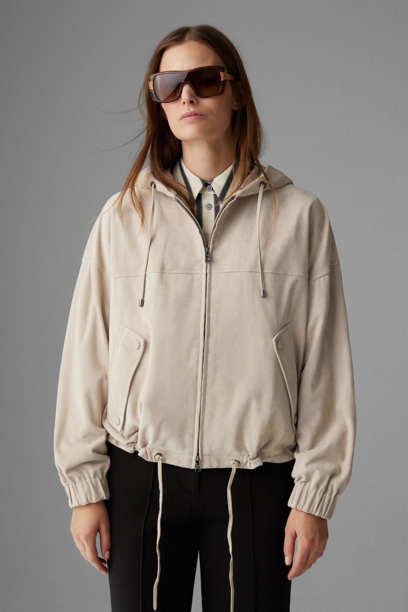 BOGNER Emma Wildleder Blouson Sand | GW7384596