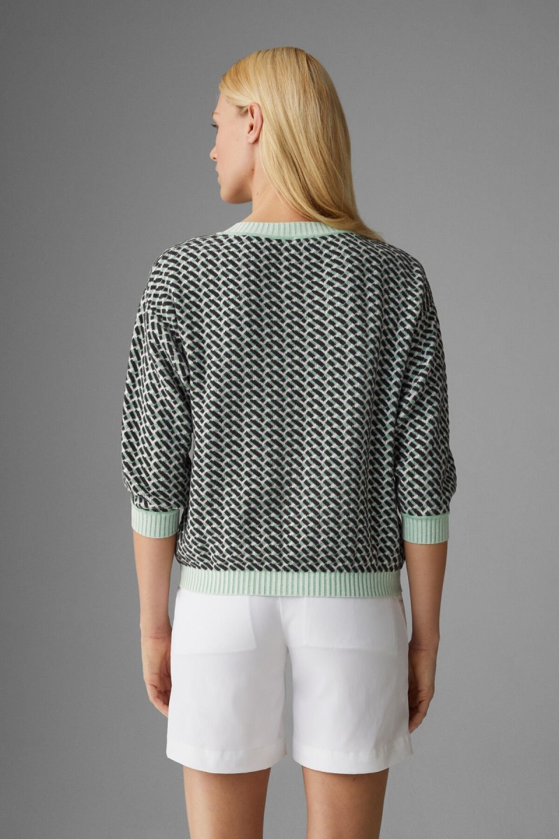 BOGNER Erin Pullover Grün Schwarz | VX8251097