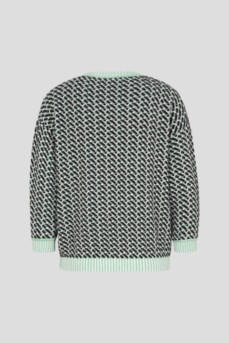 BOGNER Erin Pullover Grün Schwarz | VX8251097