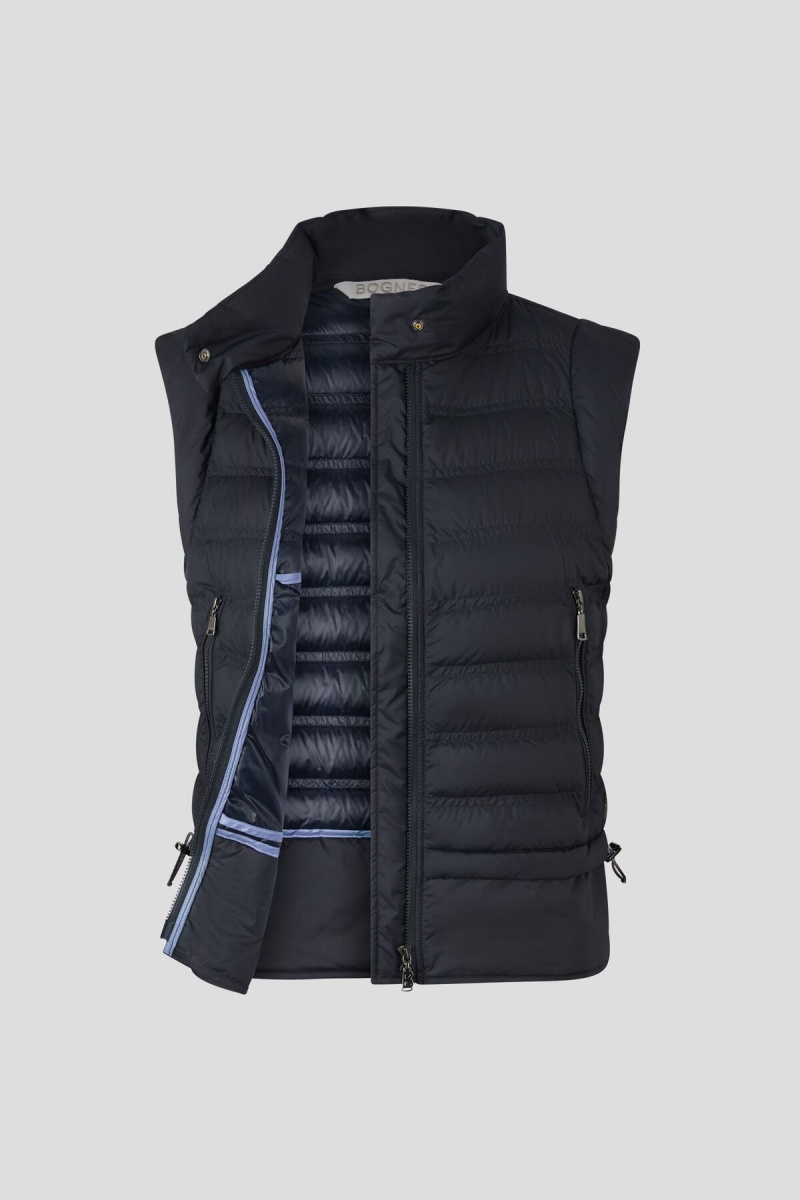 BOGNER Florin Laufschuhe Down Waistcoat Navy Blau | LO7190632