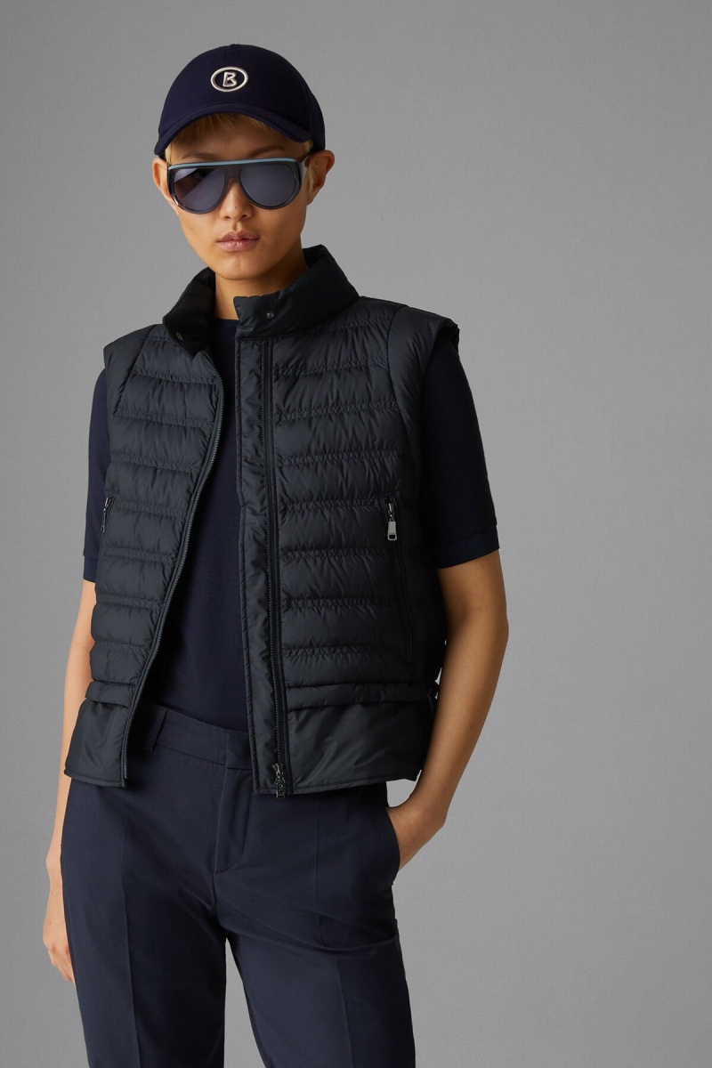 BOGNER Florin Laufschuhe Down Waistcoat Navy Blau | LO7190632