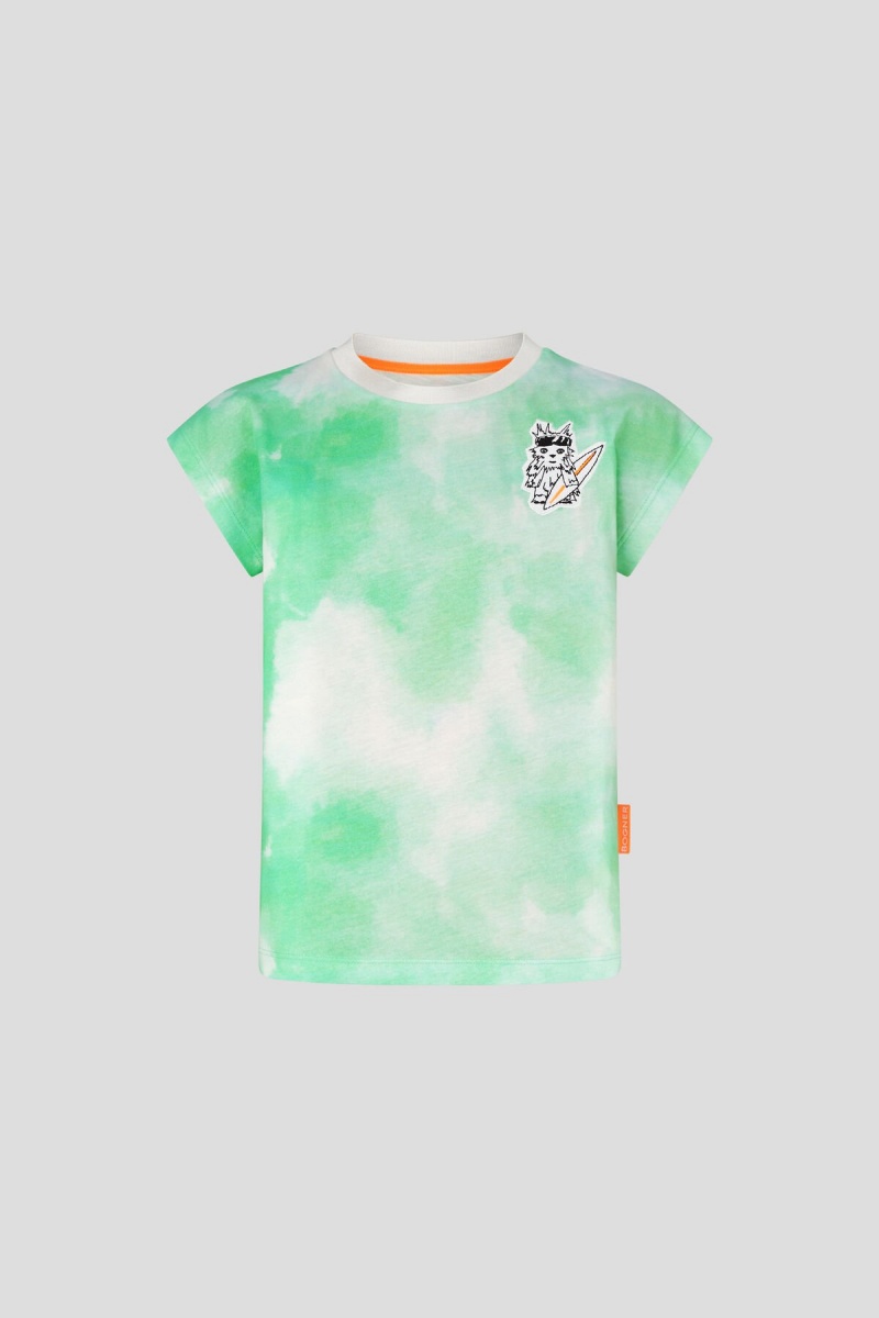 BOGNER Isi Kids T-shirt Grün Weiß | ZR4857312