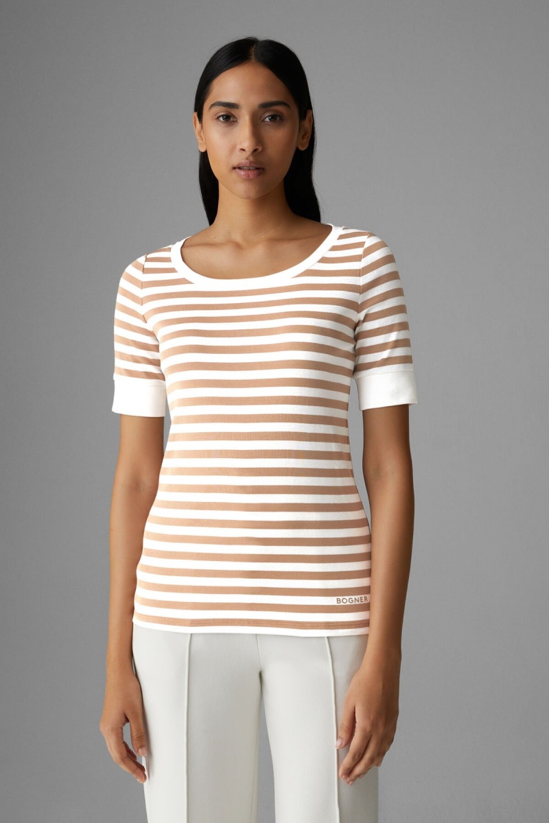 BOGNER Jackie T-shirt Beige | CO9654831