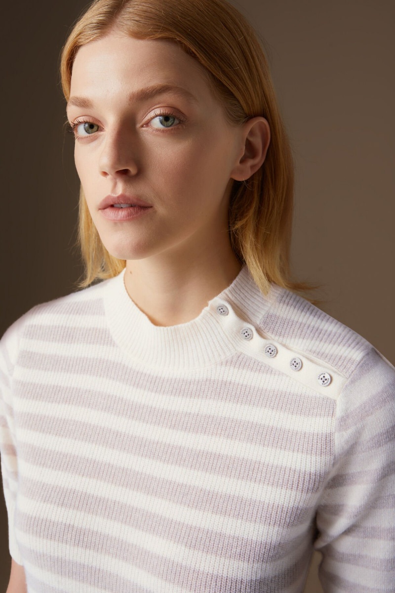 BOGNER Jaren Kurzes-sleeved Pullover Beige | FL7854602