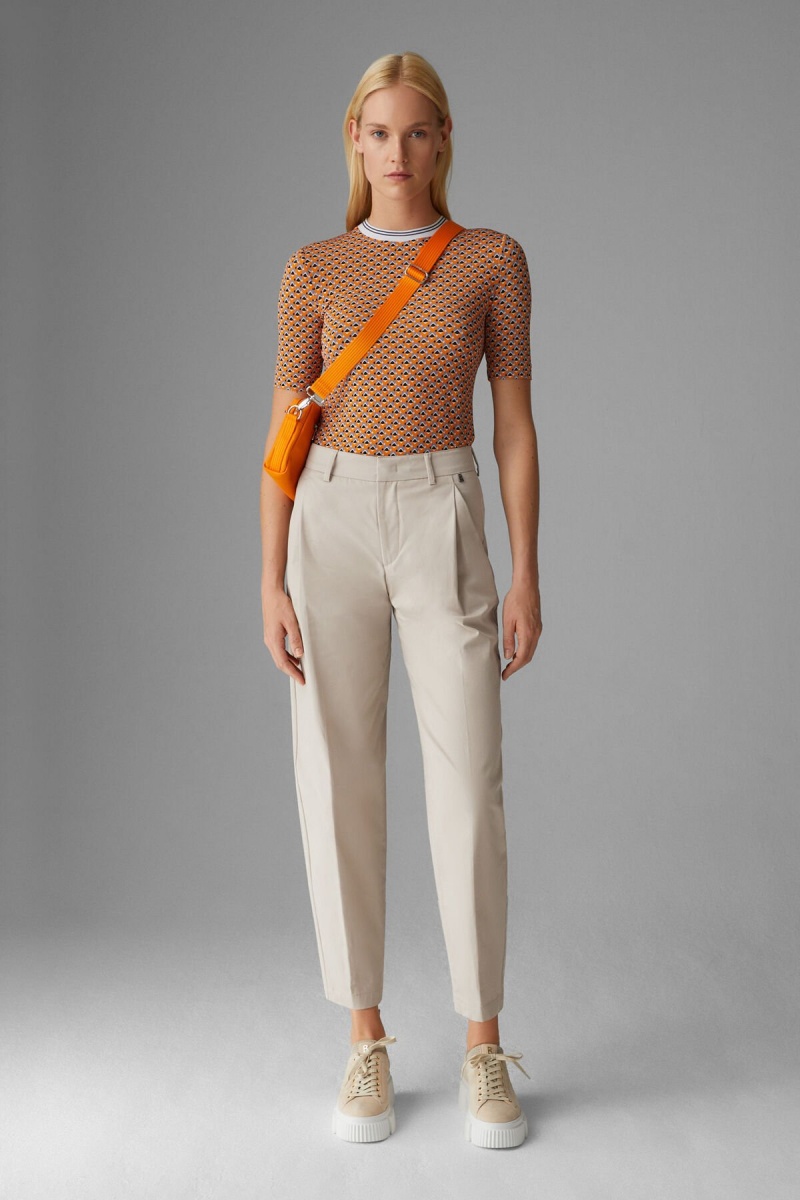 BOGNER Jenny Pleat-front Pants Sand | RH3582679