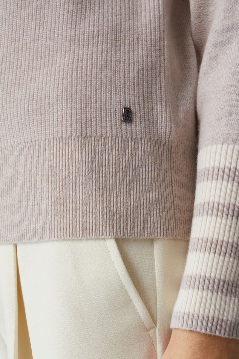 BOGNER Jolli Knit Jacket Beige | LF7458912