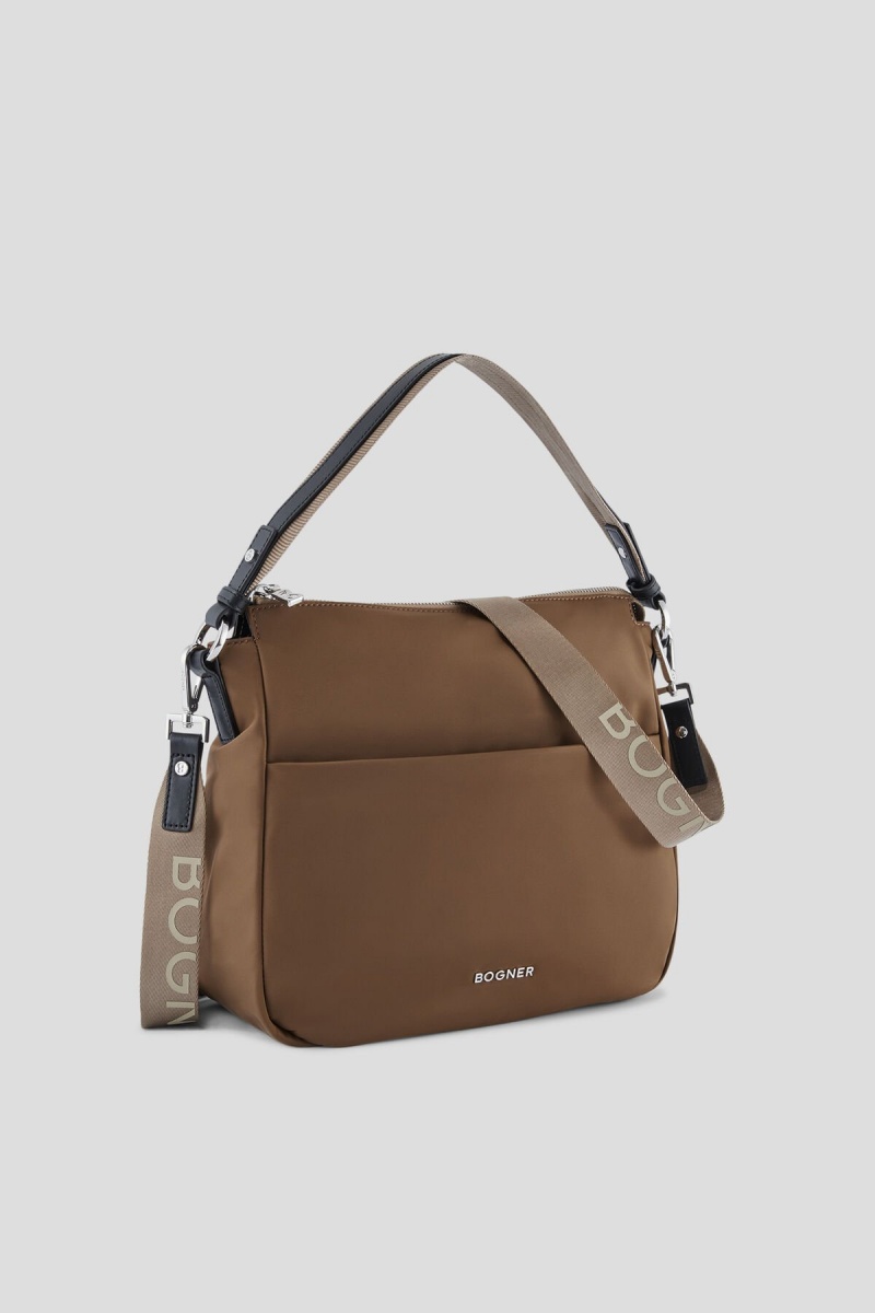 BOGNER Klosters Isalie Hobo Bag Kaffee | CN2570436